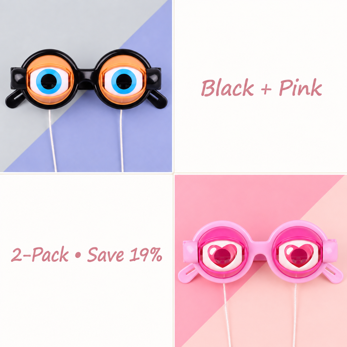 🤣Funny Blinking Eye Glasses – ✨Novelty Party