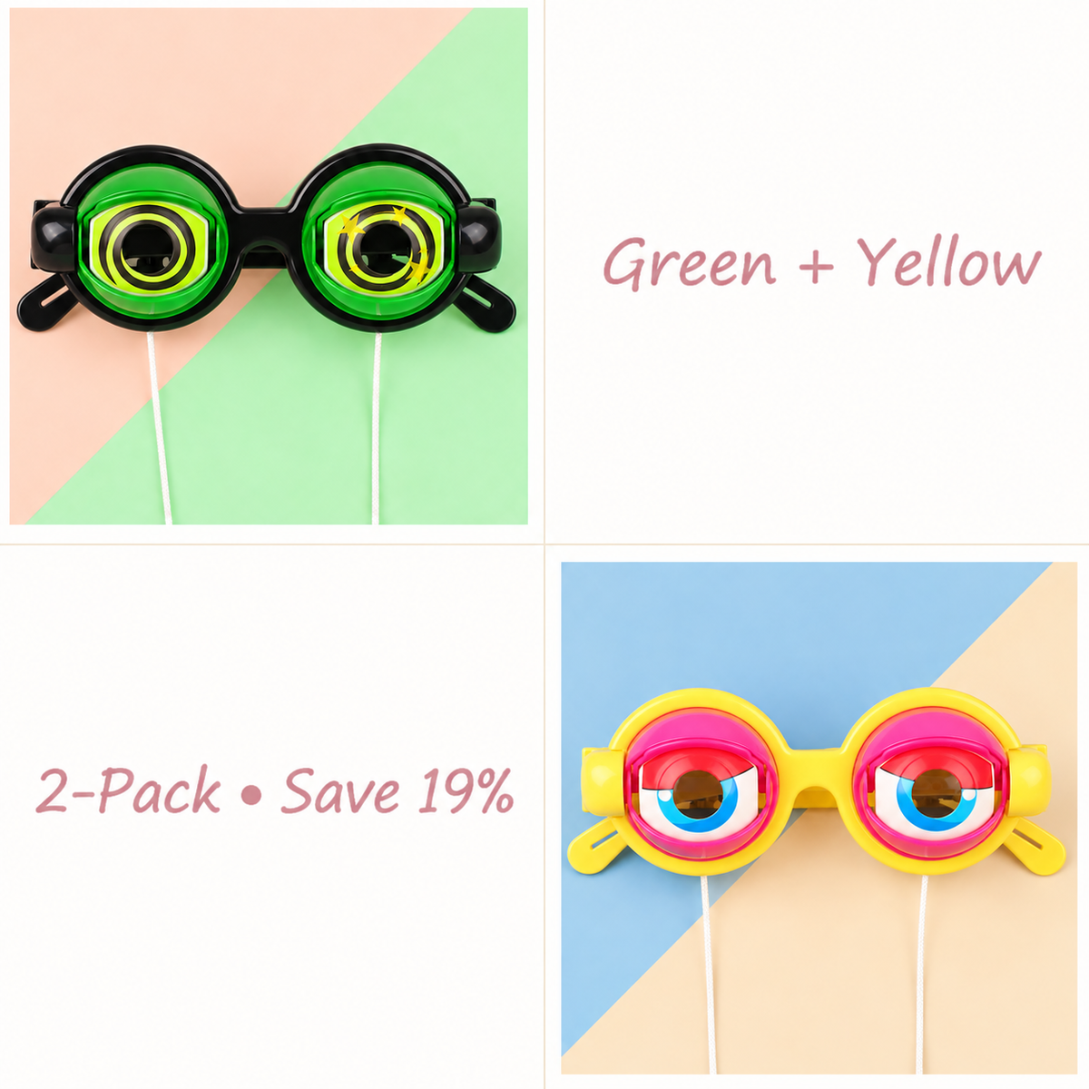 🤣Funny Blinking Eye Glasses – ✨Novelty Party
