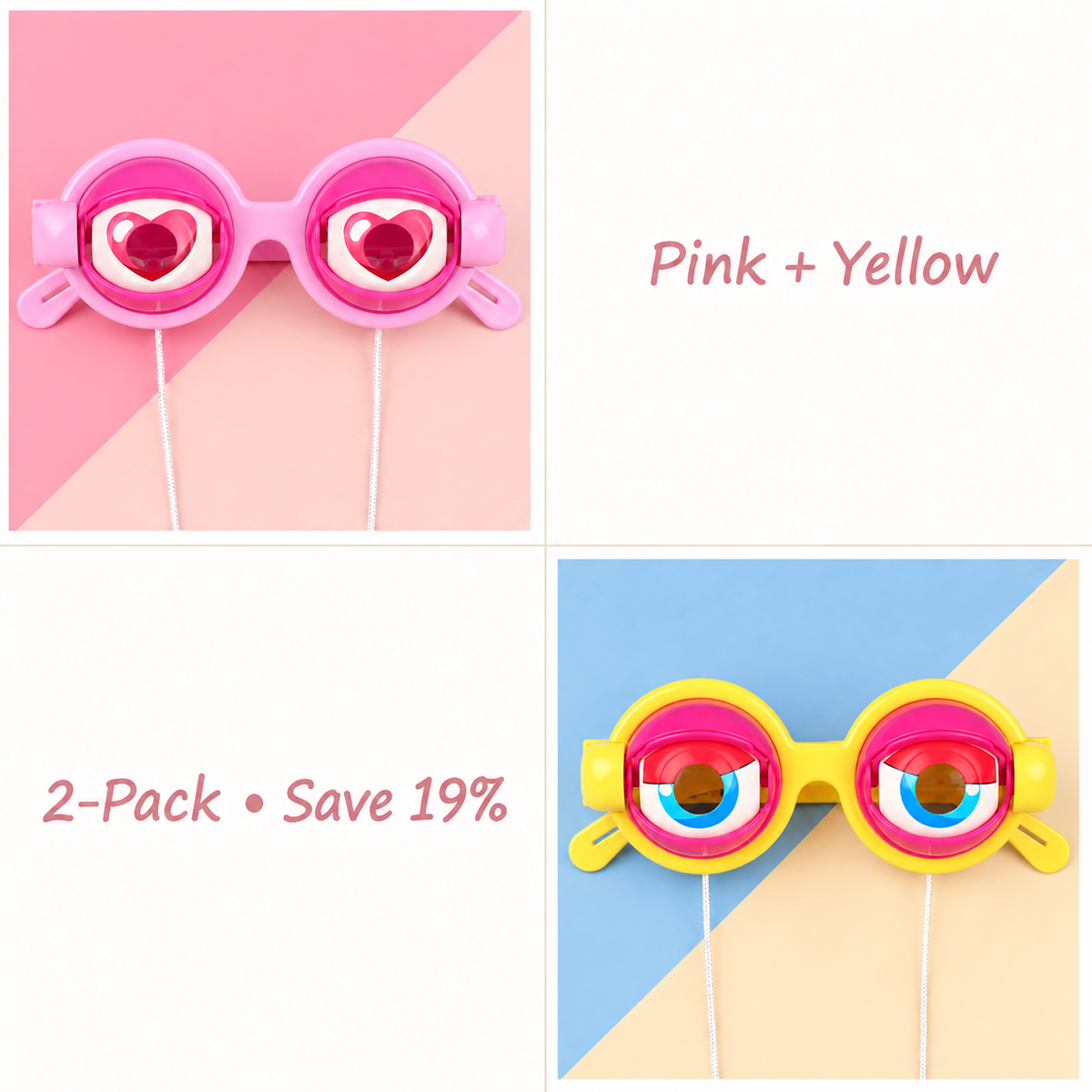 🤣Funny Blinking Eye Glasses – ✨Novelty Party