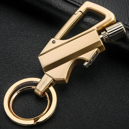 🔥3-in-1 Permanent Match & Carabiner Keychain