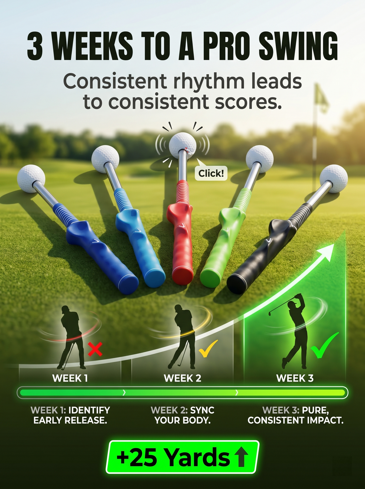 🔥50% OFF🔥 Golf Swing Training Rod Portable Practice Aid for All Golfers