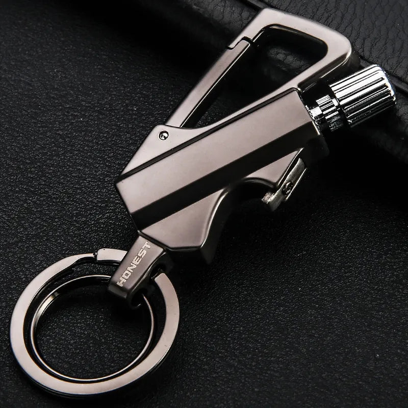 🔥3-in-1 Permanent Match & Carabiner Keychain