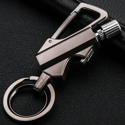 🔥3-in-1 Permanent Match & Carabiner Keychain