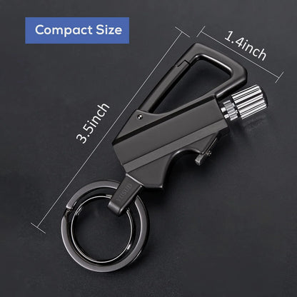🔥3-in-1 Permanent Match & Carabiner Keychain